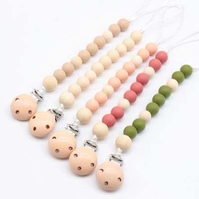 China Soft Chained Infant Toy Animals Nipple Holdler Carton Pacifier Clip Soother Teether Care Infant for Boys Girls Baby Products for sale