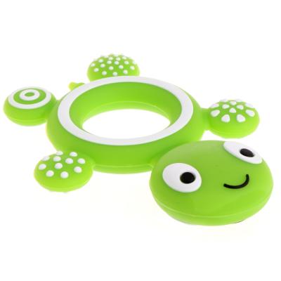 China Toy Safety Tortoise Baby Kids Food Grade Silicone Soother Teether Soft Teether Nipple Ring for sale