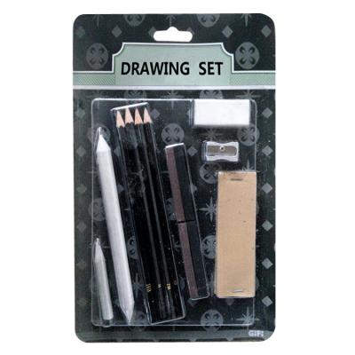 China 100% Eco-friendly Sketch Pencils Set Kids Art Set Stationery Drawing Sketching Set for sale