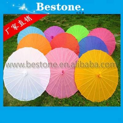 China Fabric Colored Fabric Umbrella Decorative Umbrella for sale