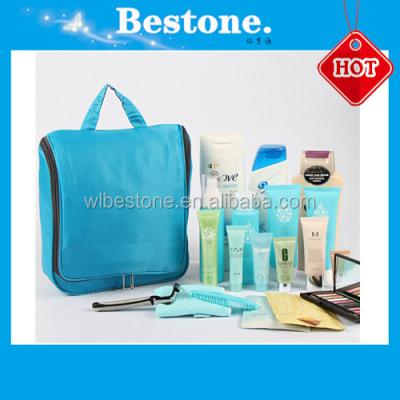 China Korea Style Toiletry Bag Makeup Kit Storage Waterproof Cosmetic Bag With Air Blast Net Gridding for sale