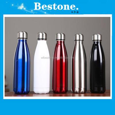 China 304 Stainless Steel Sport Water Bottle Double Wall Sustainable Cola Sport Water Drinking Bottle for sale