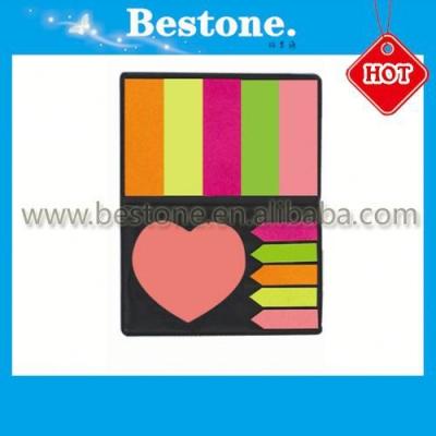 China Self Adhesive Sticky Notepad with Hard Cover Book, Mirror and Pen Holder for sale