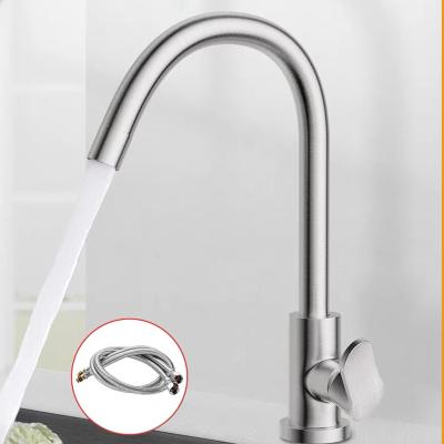 China 2023 Water Metered 304 Stainless Steel Kitchen Faucet Modern Kitchen Faucets kichen Kitchen Faucets Brass Pull Out Sprayer Kitchen Mixer Sink Faucets for sale