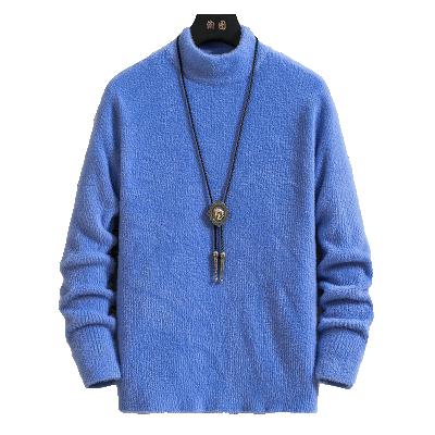 China Breathable Turtle Half Neck Long Sleeves Soft Fashionable Plain Sweater for sale