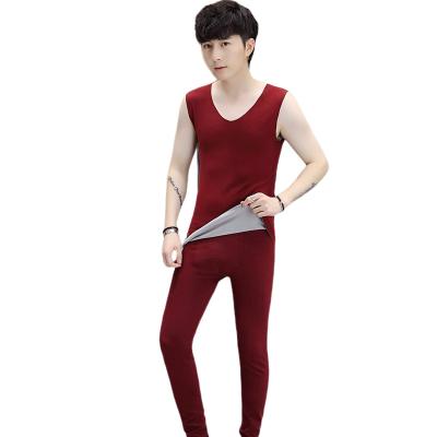 China Viable Winter Thermal Fleece Men's Unisex Heated Tank Top Vest Set for sale