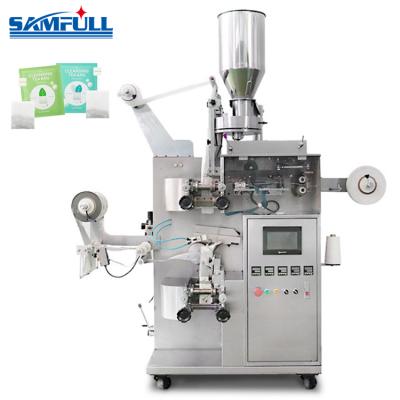 China Food Samfull Inner And Outer Small Automatic Sachet Tea Bag Packing Machine Combo Tea Packaging Machine for sale