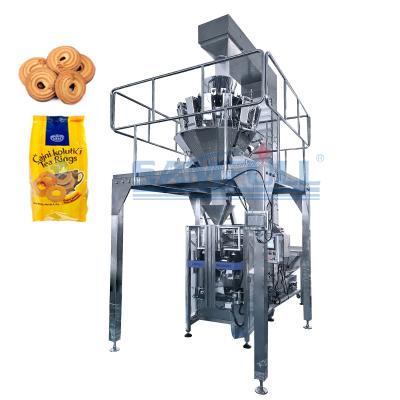 China Multifunctional Automatic Food Vertical Butter Cookies Packing Machine Granule Butter Cookies Packaging Machine for sale