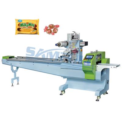 China Automatic Flow Candy Caramels Food Confectionery Chocolate Packing Machine Dark Chocolate Confectionery Machine for sale