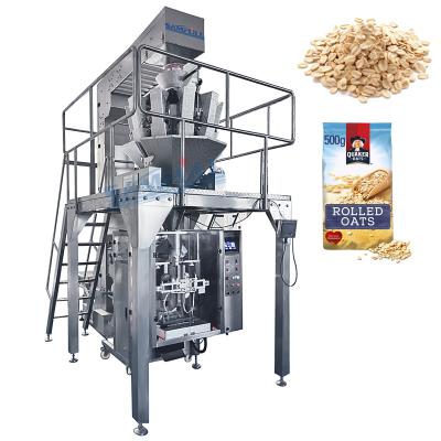 China High Speed ​​Multifunctional Automatic Food Grain Packing Machine Cornflake Packaging Equipment Automatic Vertical Oats Packaging Machine for sale