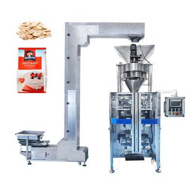 China Automatic Volumetric Food Cup VFFS Wheat Flakes Oatmeal Grain Packing Machine for sale