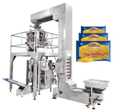 China Food automatic vffs vertical packing machine for pasta noodle fettuccine medium seal pillow bag for sale