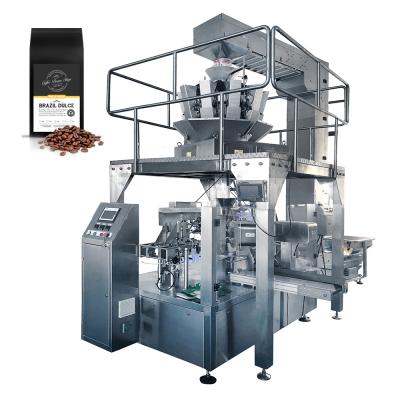 China Hot sale premade pouch food rotary packing machine multihead weigher doypack machine coffee bean packing machine for sale