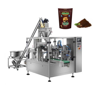 China Automatic food premade zipper pouch coffee powder doypack machine fruit dry milk powder doypack packing machine for sale