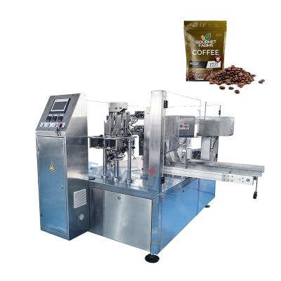 China Food weigher premade pouch 500g 1kg ground coffee package doypack packing machine automatic ziplock bag coffee bean packing machine for sale