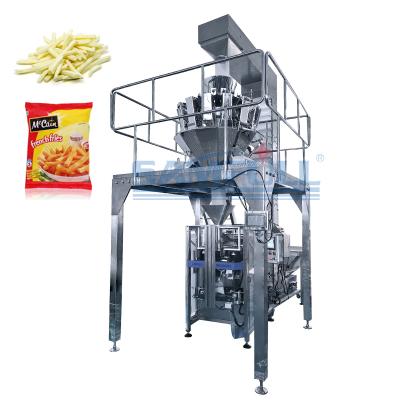 China Food Vertical Filling Packing Machine and Frozen Food Food Packaging Frozen French Fries Packing Machine for sale