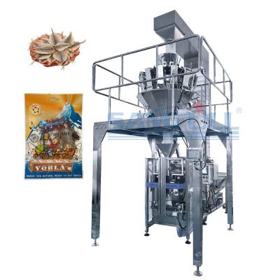 China Food vertical vffs fish stockfisch discount bag packing automatic weighing jerky dry packing machine for sale