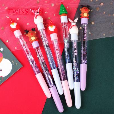 China Normal Series Neutral Pen Christmas Glitter Star Floating Gel Pen For Students Business Pen 2601 for sale