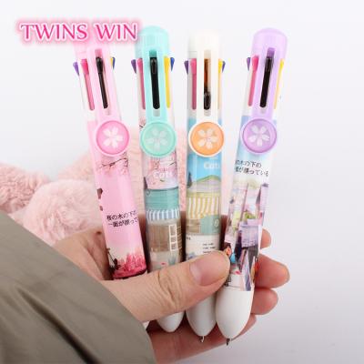 China 2021 New Colored Pen Cute Japanese Ballpoint Pen 533 Multi Function Eco-Friendly Ballpoint Pens for sale