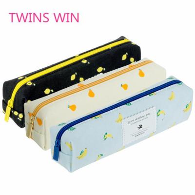 China 2019 Top Selling Pen Cases /pen Bag Canvas Zipper Cloth Lovely Top Cloth Pen Bags School Supplies for sale