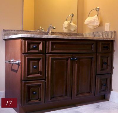 China CLASSIC High End Classic Wooden Bathroom Furniture Cabinet for sale