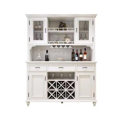 China Other Hertz American Style Solid Wood Customized Modular Wine Cabinet for sale