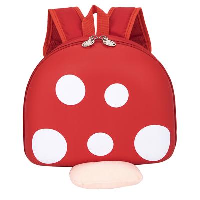 China New waterproof cute portable and cheap cartoon mushroom bag kindergarten children kindergarten backpack custom for sale