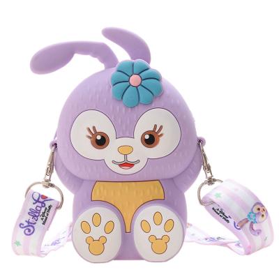 China 2021 New Lightweight Children Cross - Cute Christmas Gift Body Bag Silicone Coin Wallet Cartoon Baby Accessory Bag for sale