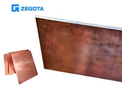 China 0.01-4.0mm Thickness Copper Clad Aluminum Sheet 260-320MPa Tensile Strength for sale