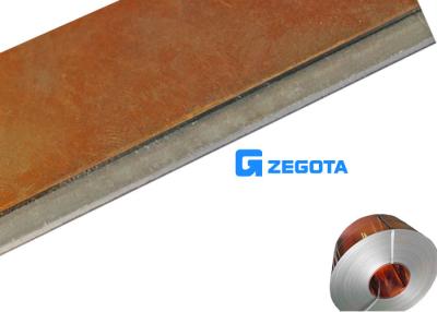 China High Ductility Copper Clad Stainless Steel Sheets , Copper Clad Stainless Steel Strip for sale