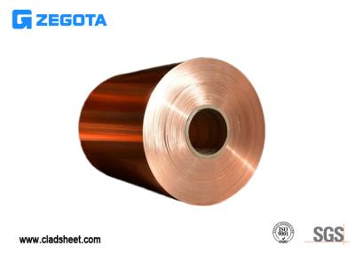 China 3 Ton Roll Of Copper Clad Aluminum Sheet For Electric Power Cold Rolling Process for sale