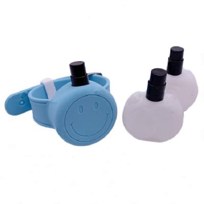 China Protective Silicone Spray Bottle Silicon Alcohol Dispenser Wristband for sale