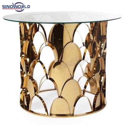 China Eco-friendly Modern Stainless Steel High End Modern Wedding Dining Table Wedding Hotel Luxury Dining Table For Party for sale