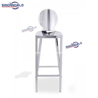 China Contemporary Modern Restaurant Dinner Chair Wedding Party Stainless Steel Gold Metal Bar Stools and Chairs for sale