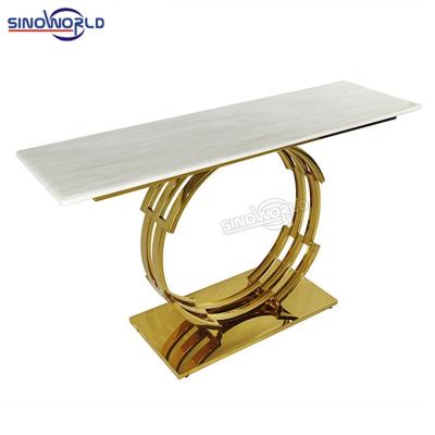 China High quality qualified stainless steel modern console coffee table with beauty mirror new style table for home use for sale