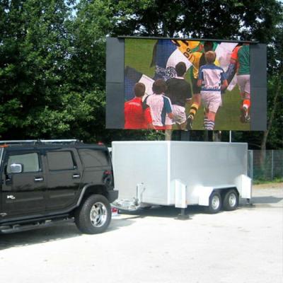 China Small Outdoor Advertising Truck P5 HD Outdoor Led Mobile Sign Trailer for sale