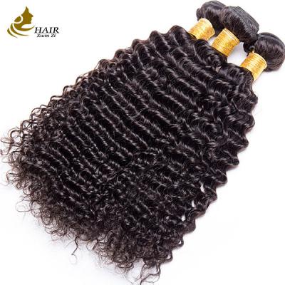 China 18inch Raw Virgin Human Hair Weft Bundles Kinky 1B Natural Black for sale