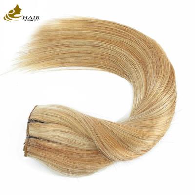 중국 Virgin Human Hair Clip In Extensions Ponytail Straight 피아노 색상 판매용