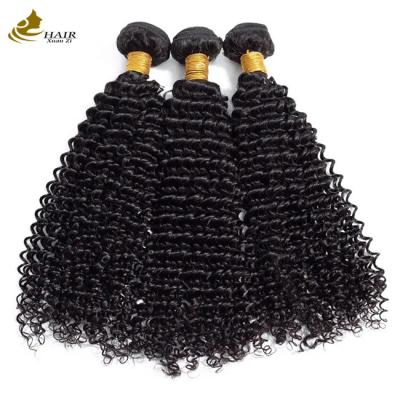 China Krullende textuur Afro Kinky Bundels Virgin Wavy Human Hair Bundles Weft Te koop