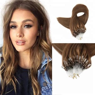 China 100% Virgin Human Nano Micro Ring Hair Extension Bruin gekleurd Te koop