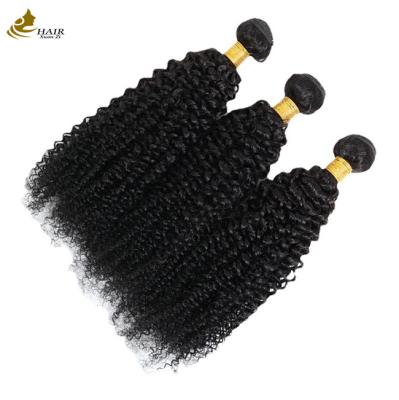 China Krullend Wave Weft Weave Hair Extensions Afro Kinky Bundels Natuurlijk Zwart Te koop