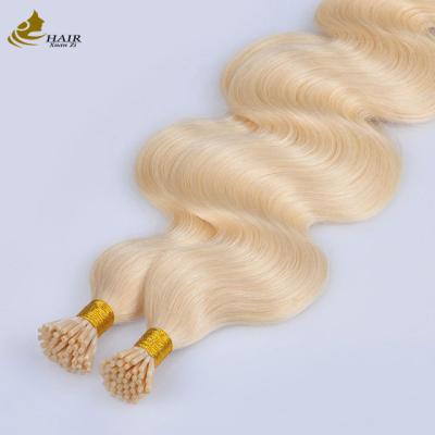 China 100% Europees maagdelijk menselijk haar Keratine Fusion I Tip Haarverlenging Te koop