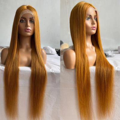 China Young Girl's Hair Human Hair Lace Front Wigs With Transparent Lace Color for sale