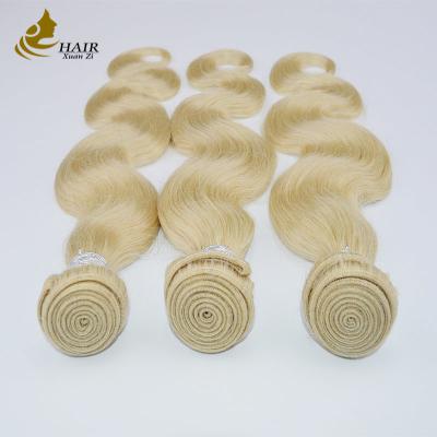 Cina Fusioni di capelli umani retti Colori di capelli brasiliani Tessuto biondo Browm Remy Fusioni di doppia trama Estensioni di capelli umani in vendita