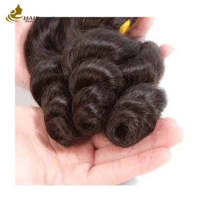 China No procesado 100% humano natural virgen brasileño de pelo flojo y ondulado en venta