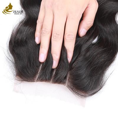 China Wholesale Good Quality Brazilian Virgin Body Wave Human Hair 4*4 Lace Closure for sale