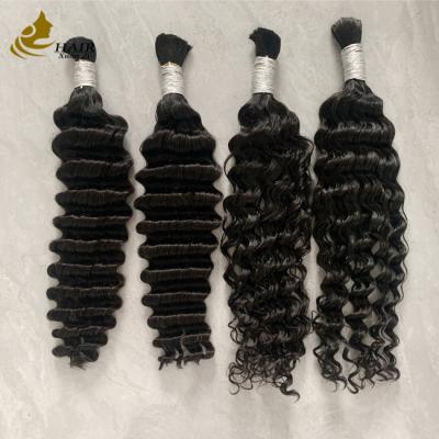 China Virgin Natural European 100% Human Braiding Hair Bulk for sale