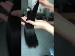 double drawn virgin hair straight