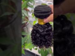 human hair bundle kinky curly 12 inch