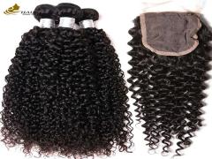 Virgin Cuticle Aligned Curl Human Hair Weave Bundles